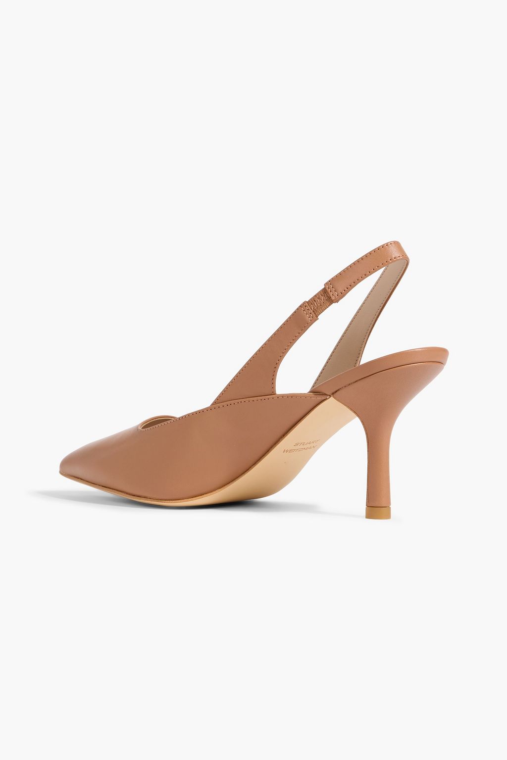 STUART WEITZMAN Zuri 75 leather slingback pumps
