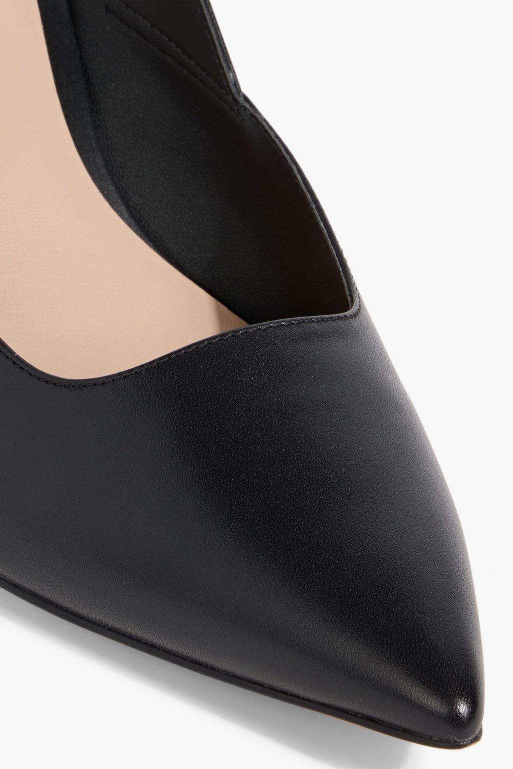 STUART WEITZMAN Zuri 75 leather slingback pumps