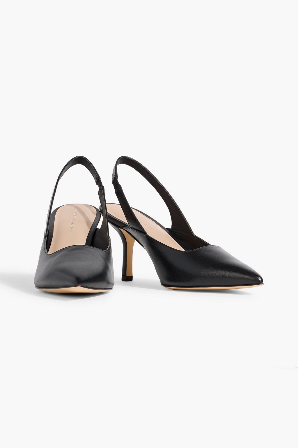 STUART WEITZMAN Zuri 75 leather slingback pumps