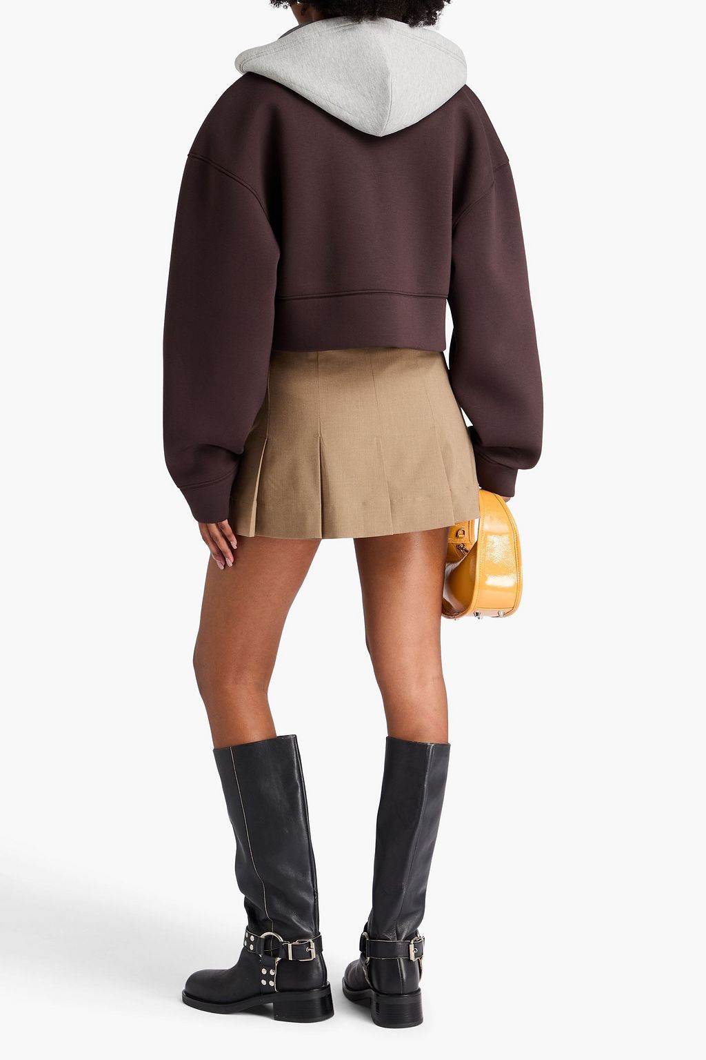 SANDRO Scuba zip-up hoodie