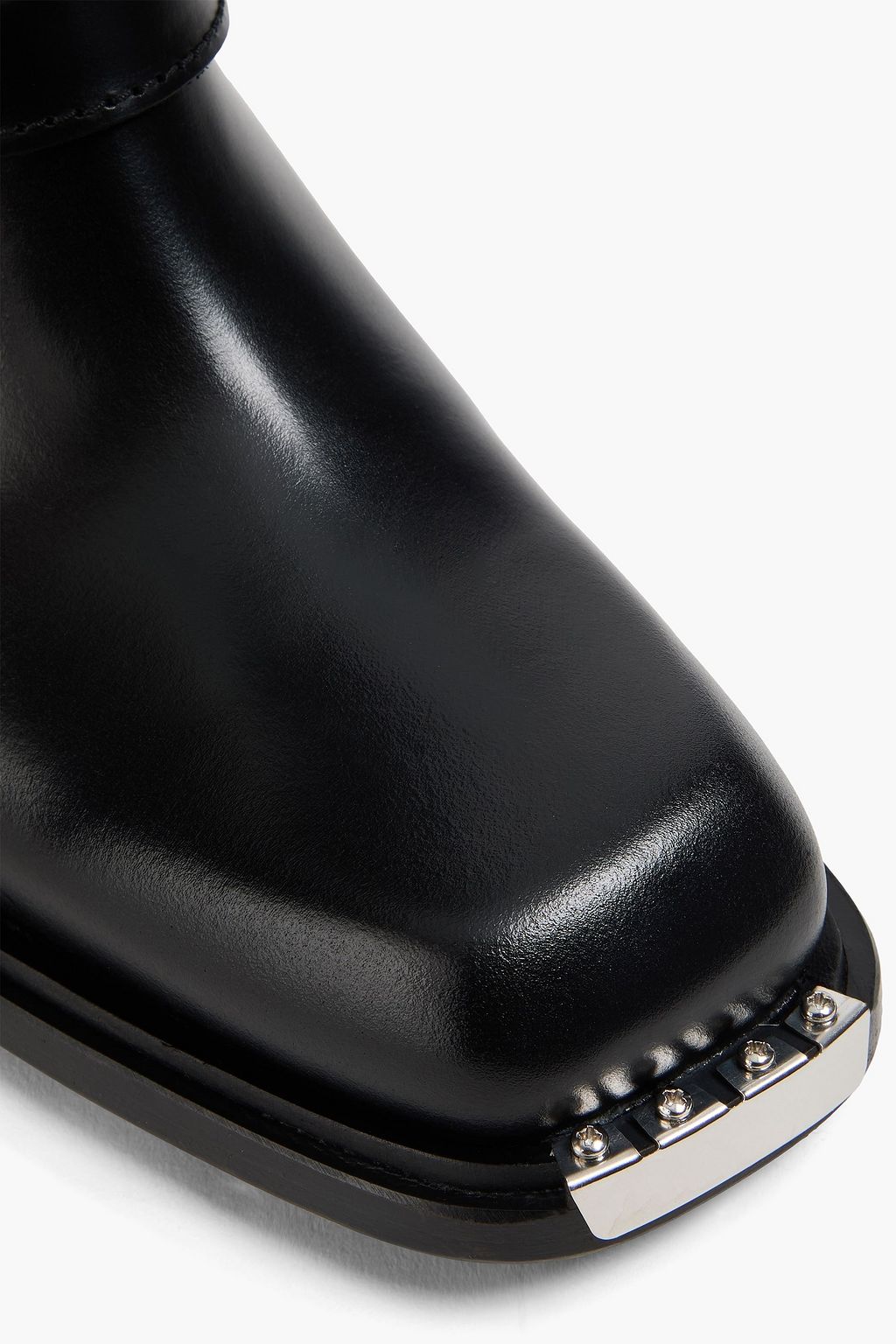 SANDRO Studded leather boots
