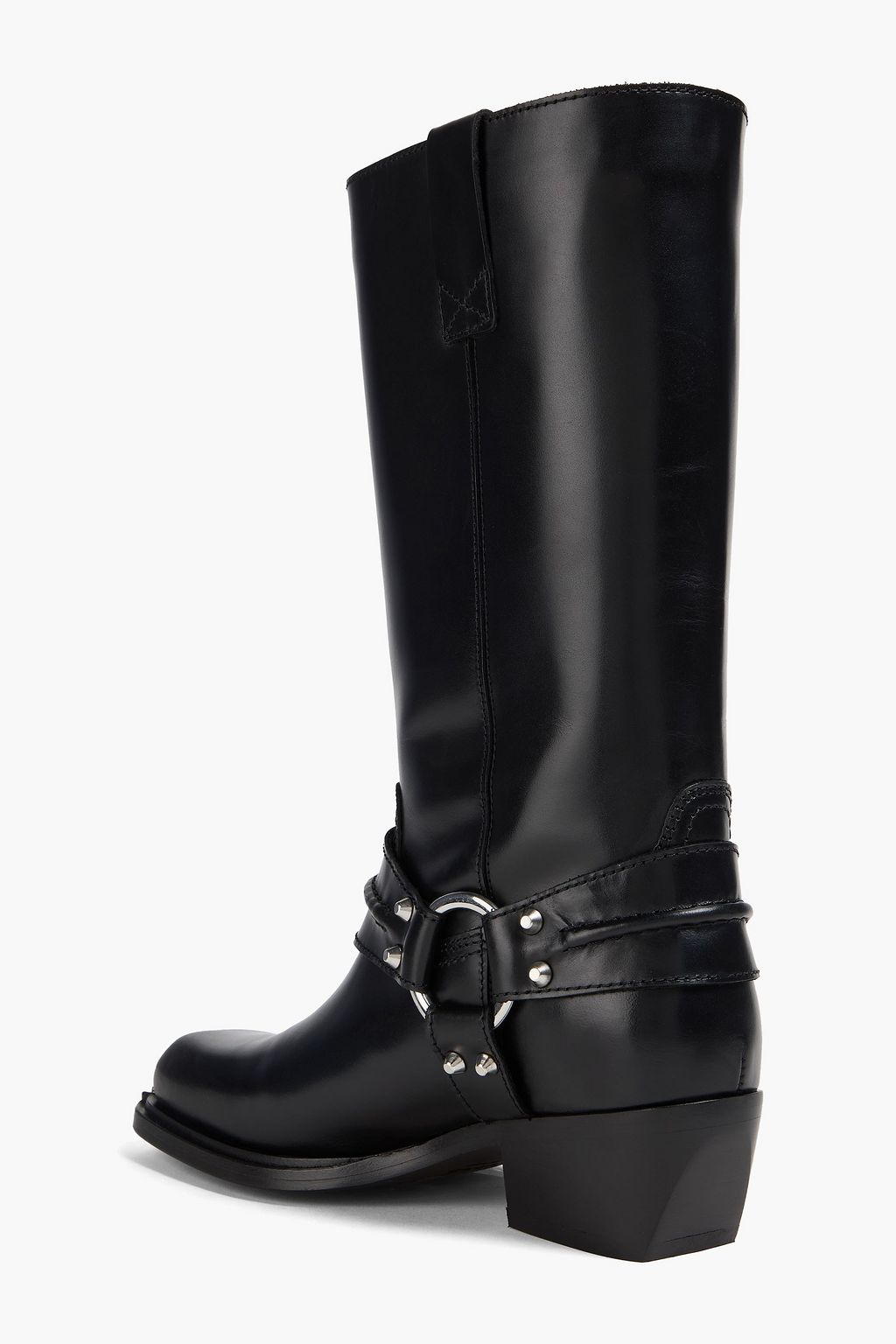 SANDRO Studded leather boots