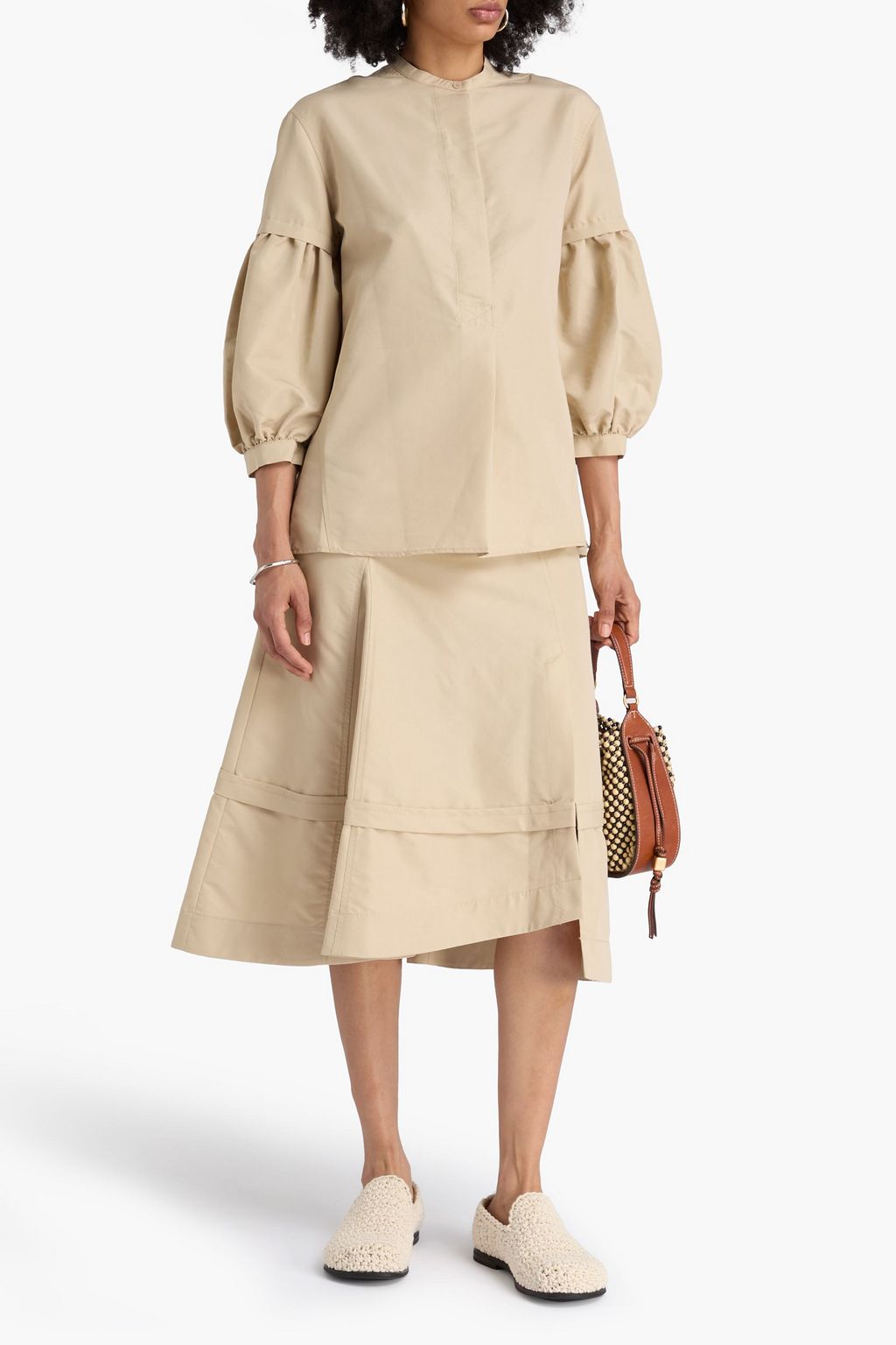 3.1 PHILLIP LIM コットン混ポプリン ブラウス