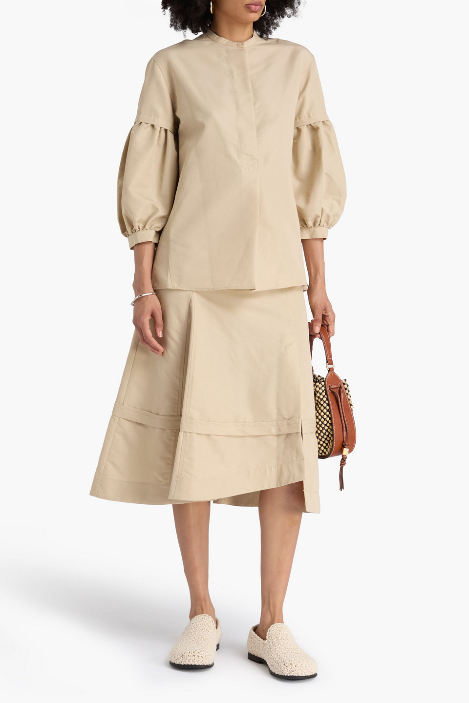  3.1 Phillip Lim - Cotton-blend Poplin Blouse - Neutral - Xs 