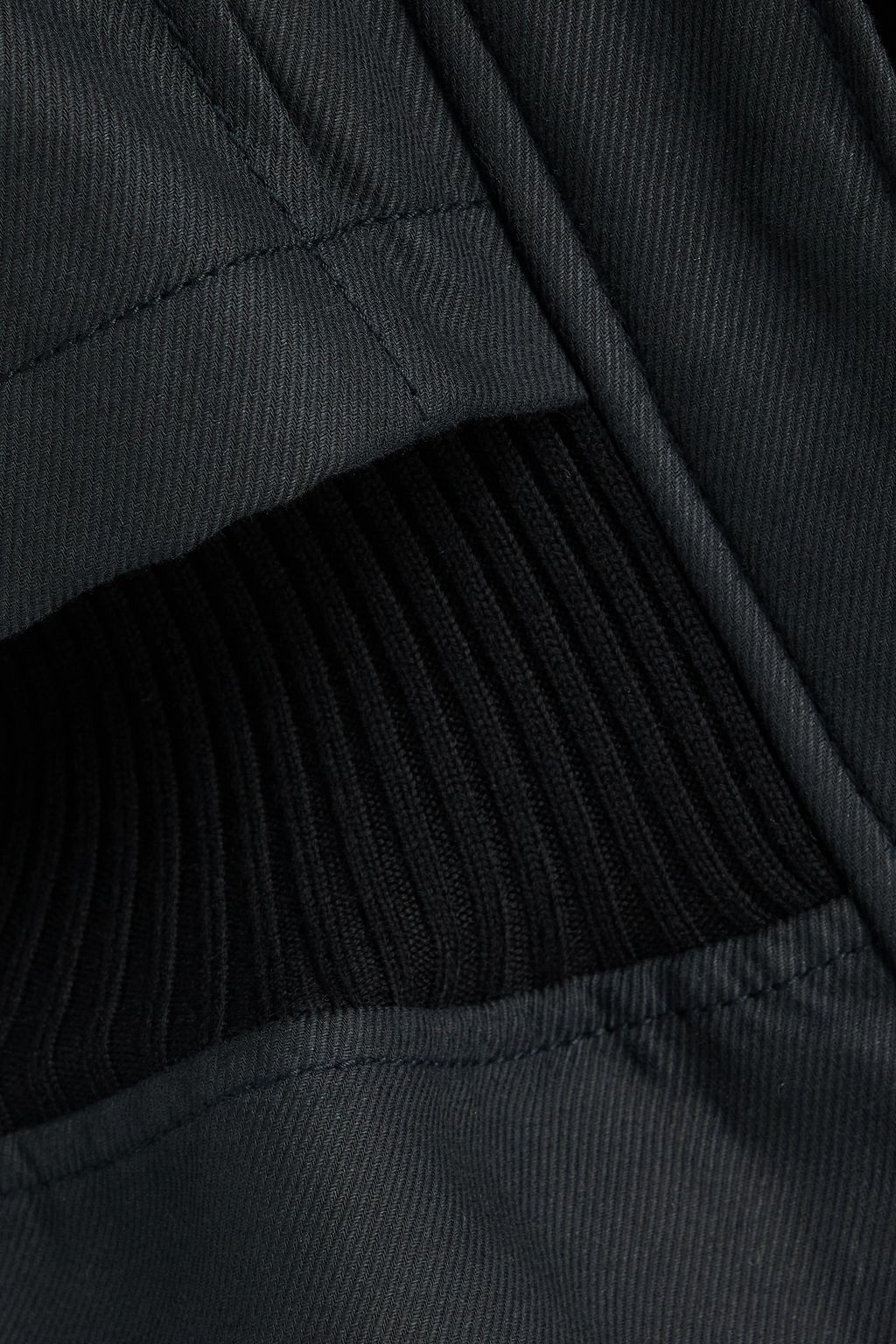 3.1 PHILLIP LIM جاكيت من التويل ومزيج من القطن بتصميم مضلّع