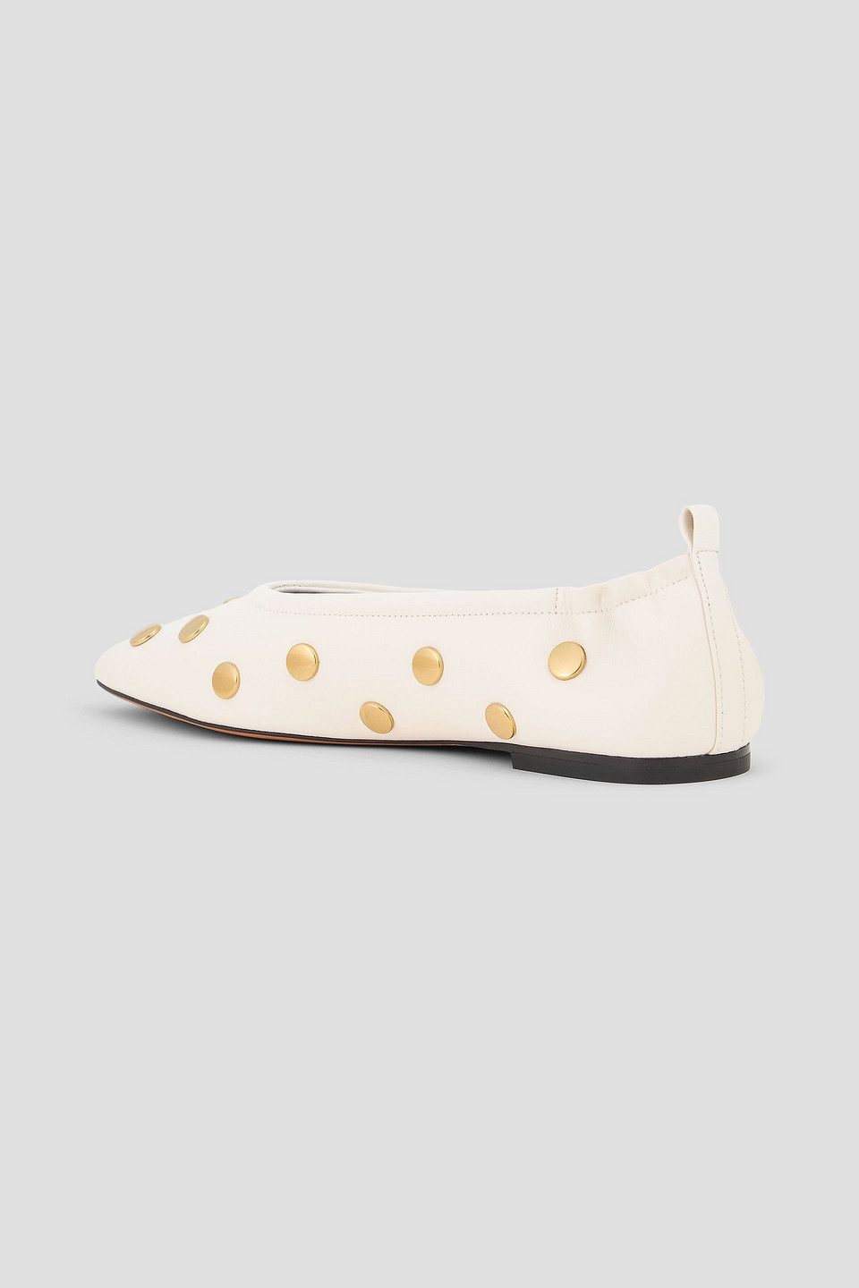 3.1 Phillip Lim Id Studded Leather Ballet Flats In White