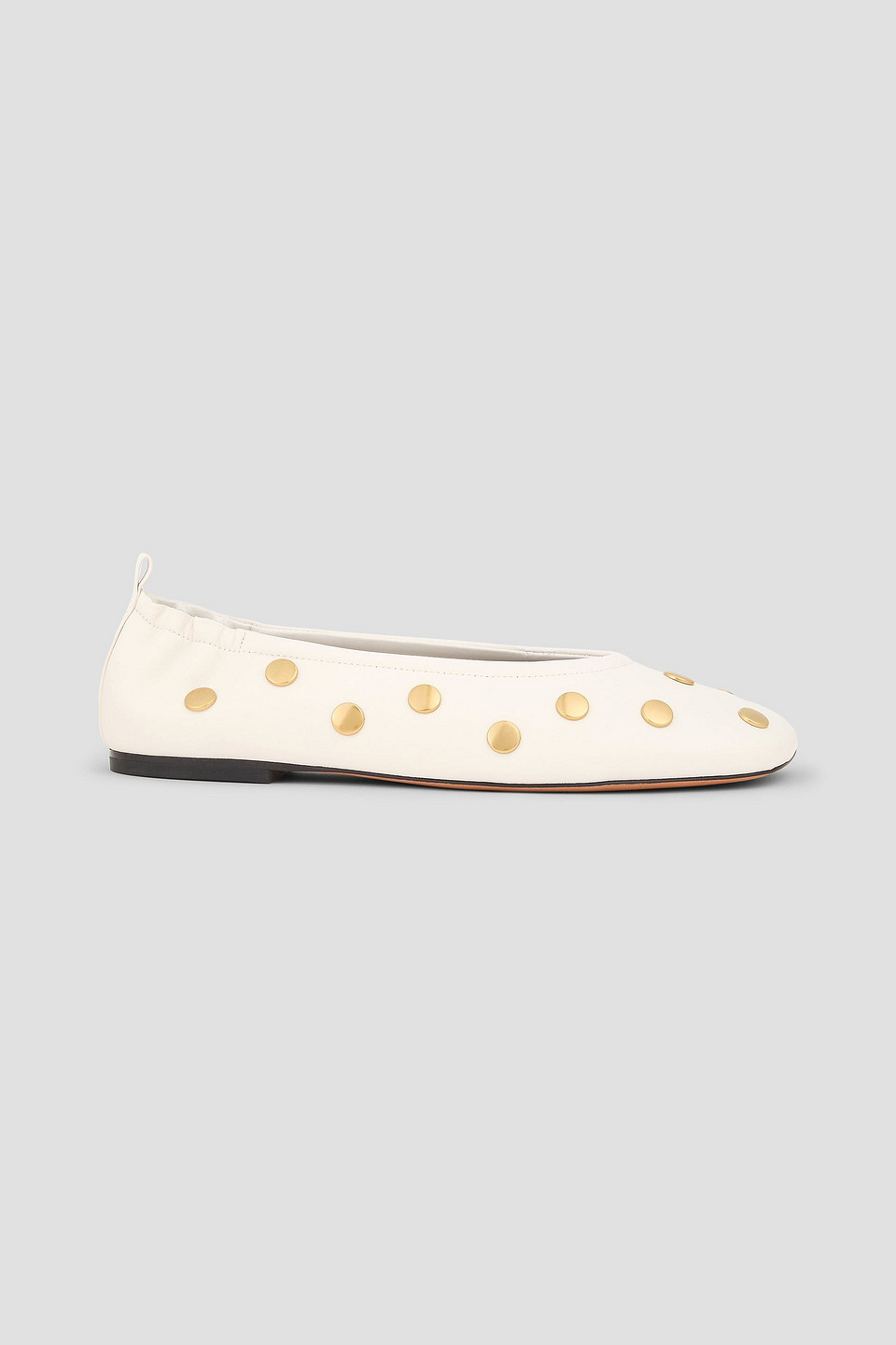 3.1 Phillip Lim Id Studded Leather Ballet Flats In White