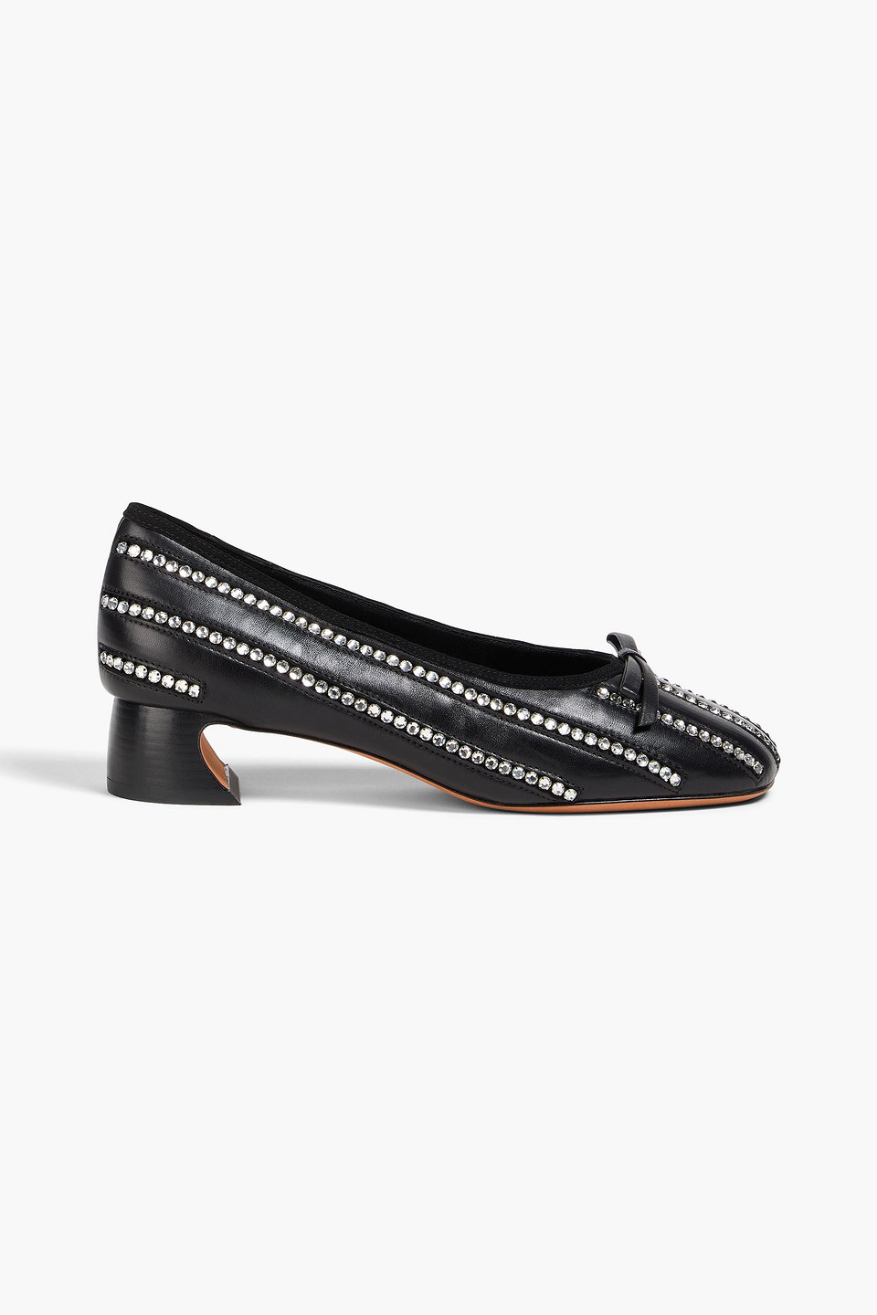 3.1 Phillip Lim Id Soft Crystal-embellished Leather Pumps In Black
