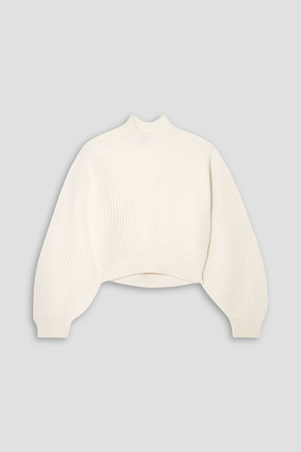 Le Kasha Merida Open-back Ribbed Cashmere Sweater In Neutral