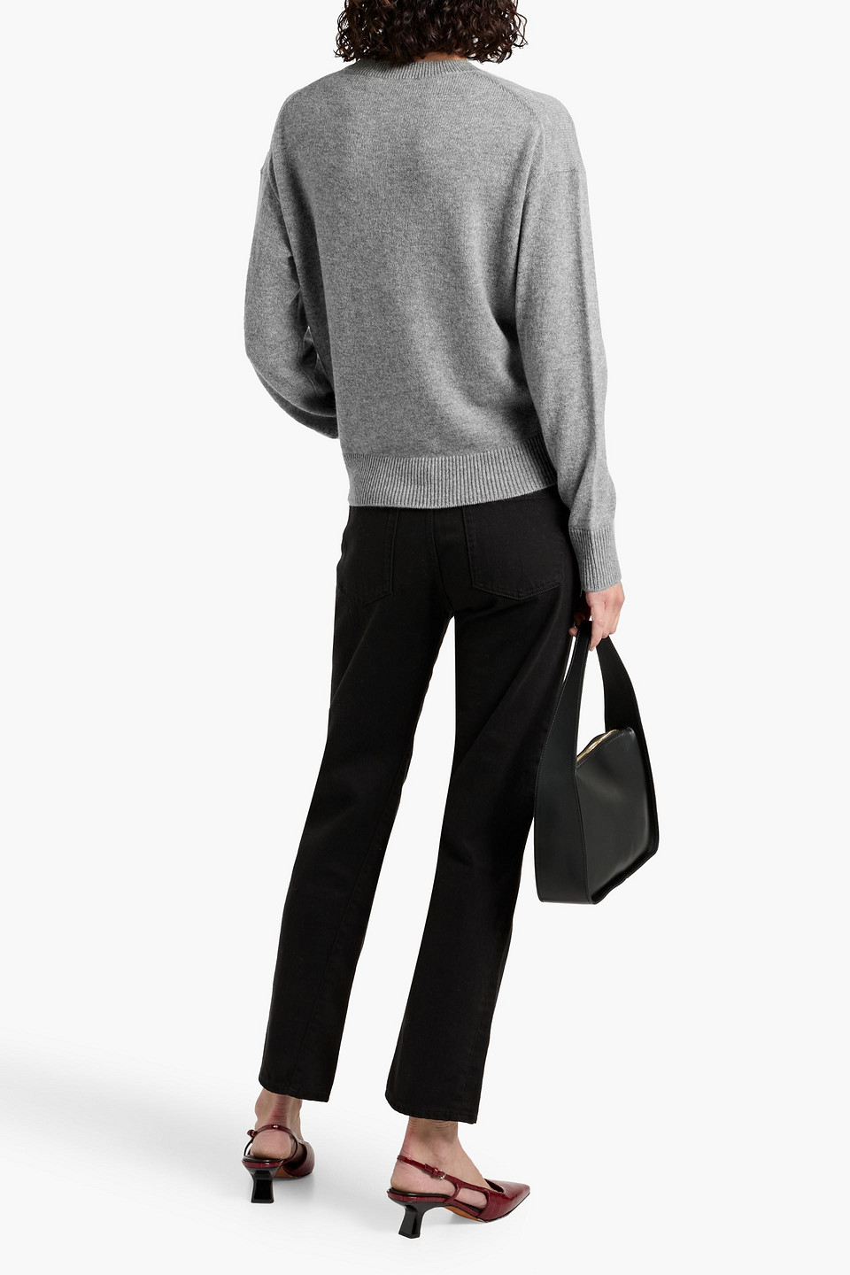 Theory Cashmere Sweater In Gray