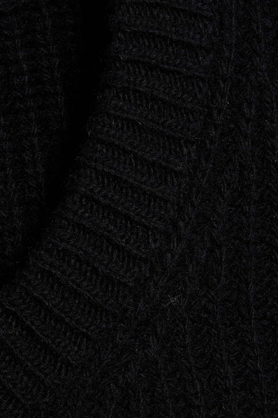 Theory Ribbed Wool And Cashmere-blend Sweater In Black