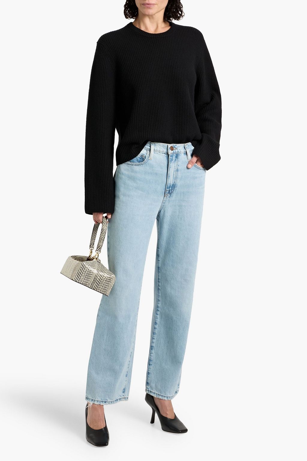 THEORY Wool and cashmere-blend sweater