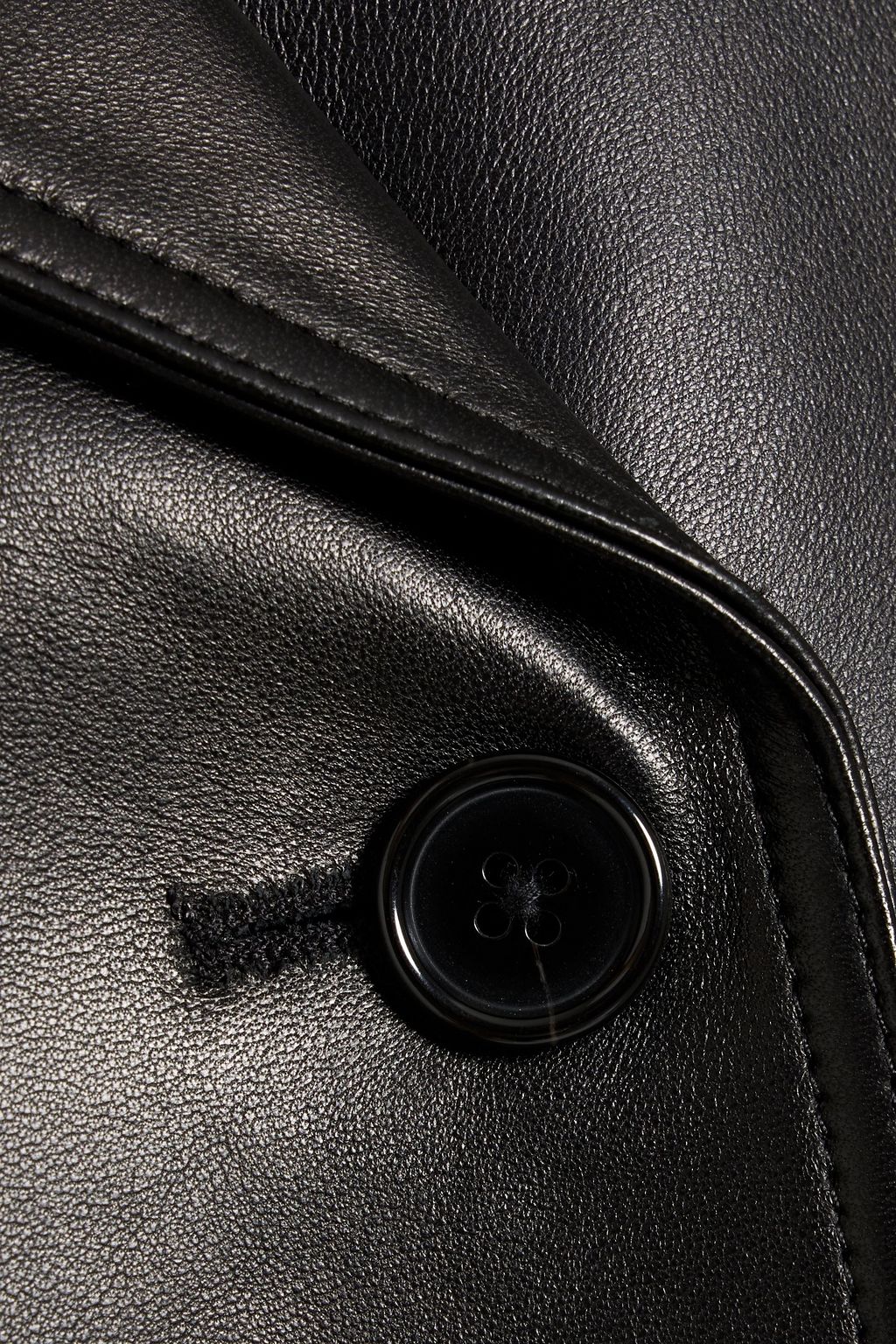 THEORY Double-breasted leather jacket