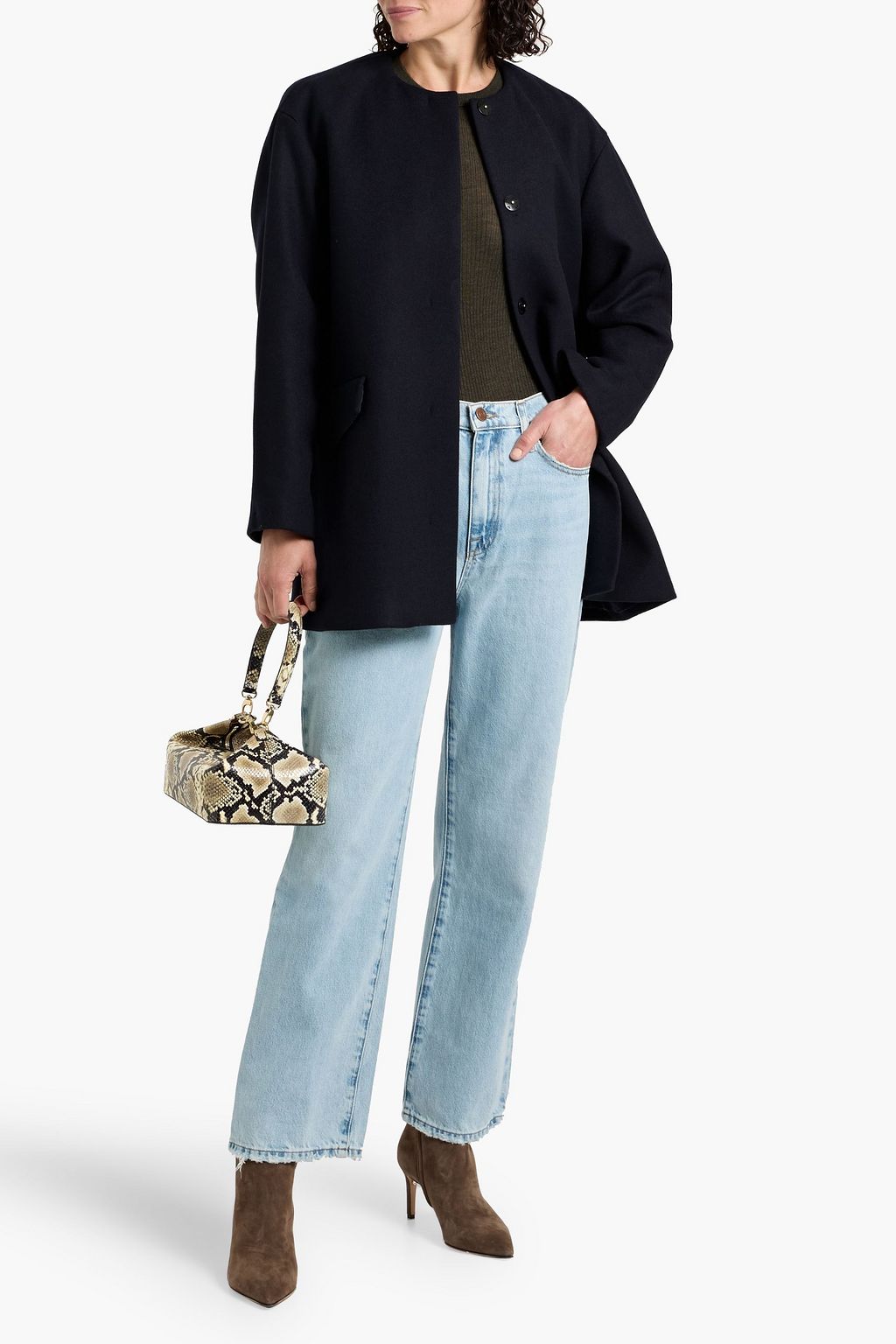 THEORY Wool-blend felt coat