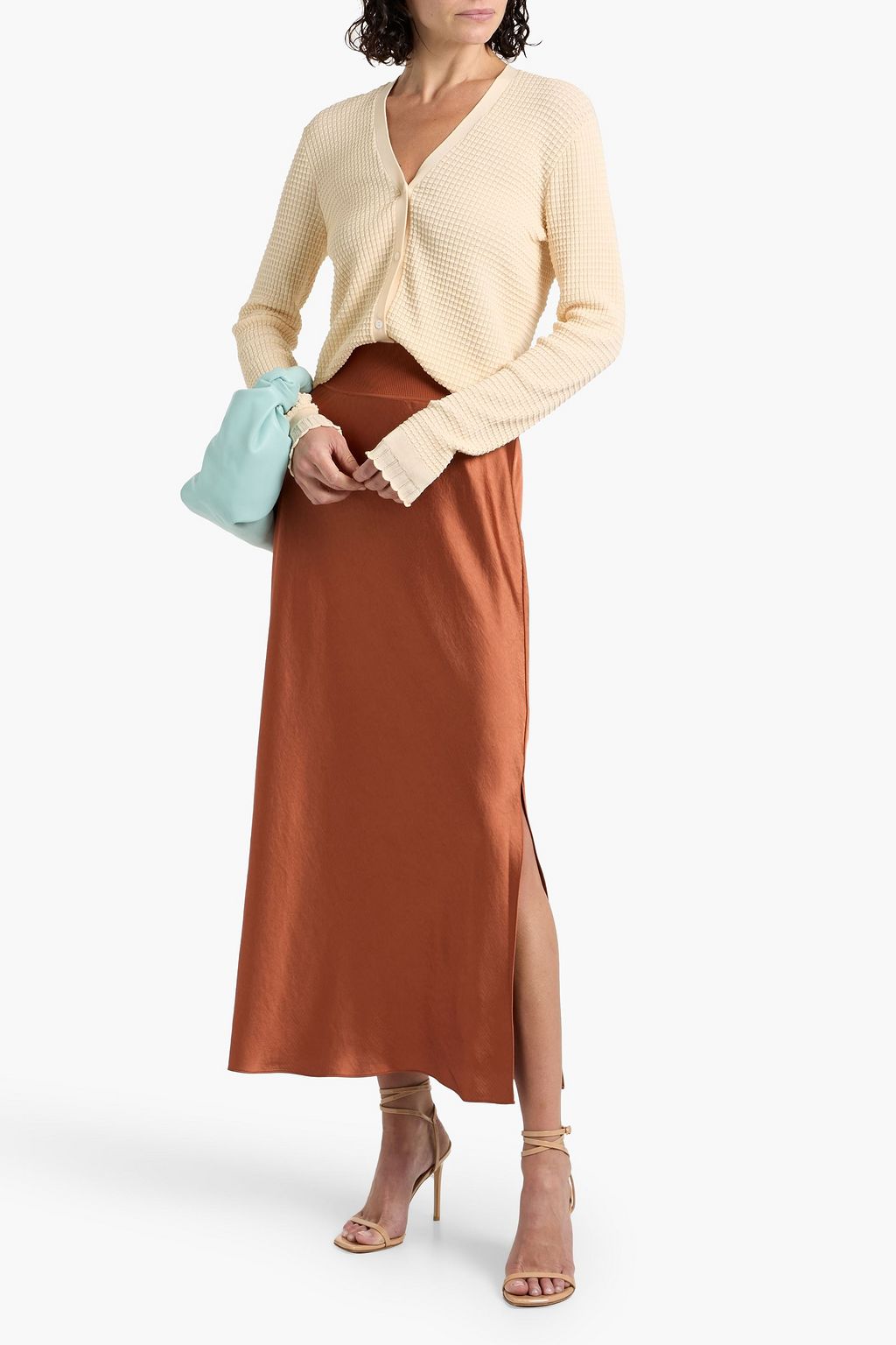 THEORY Satin maxi skirt