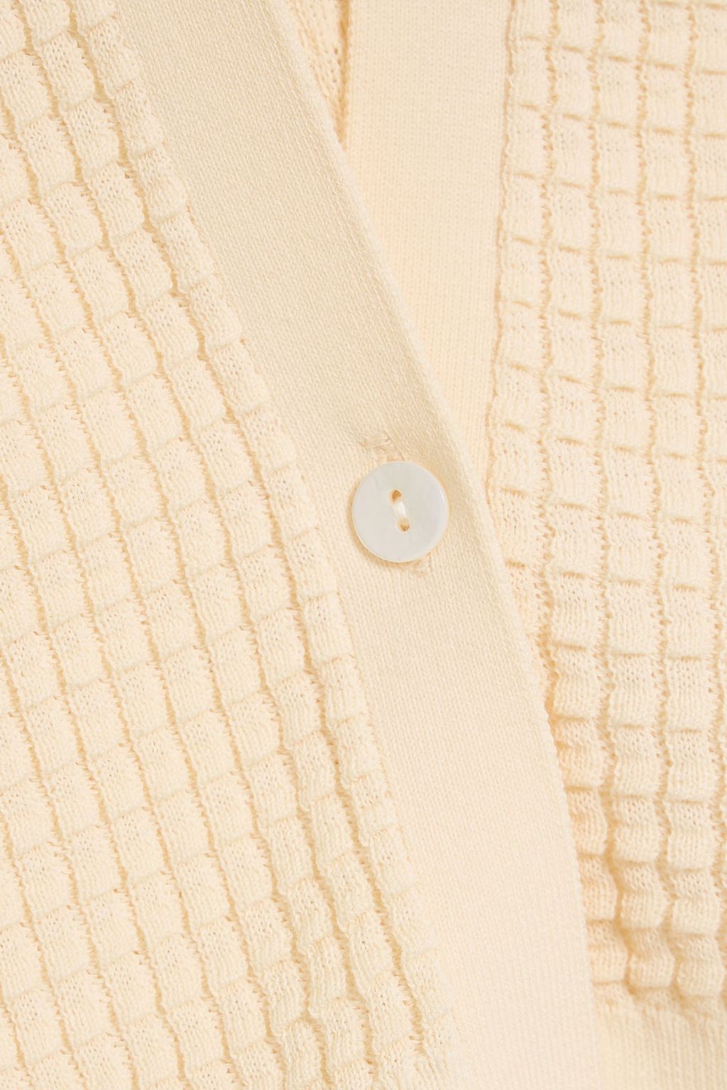 THEORY Waffle-knit cotton-blend cardigan