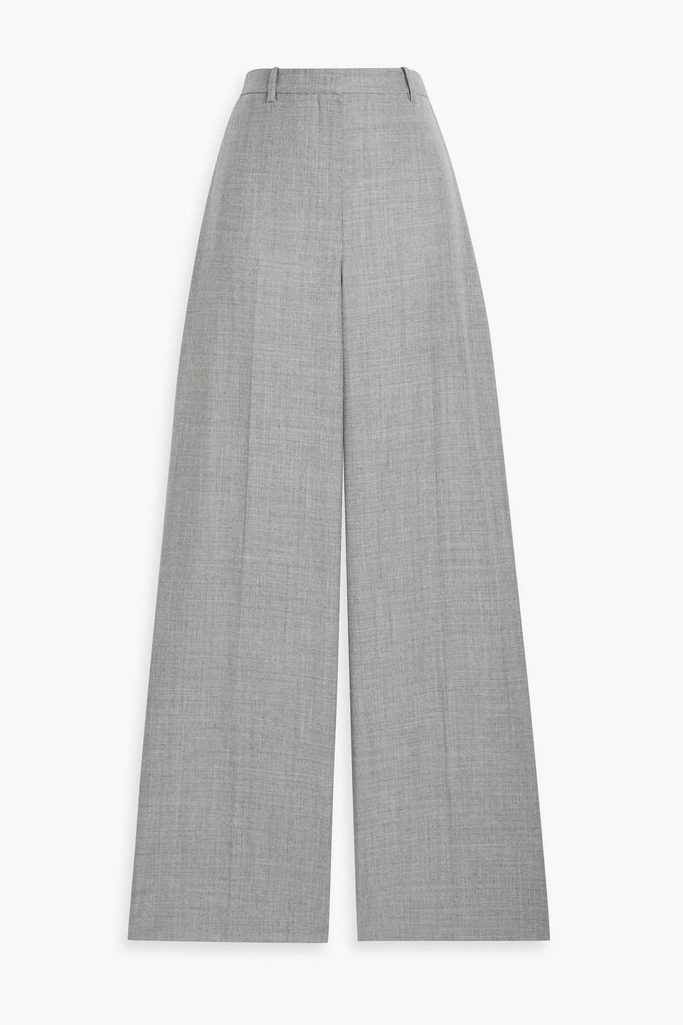 Theory Wool Wide-leg Pants In Gray