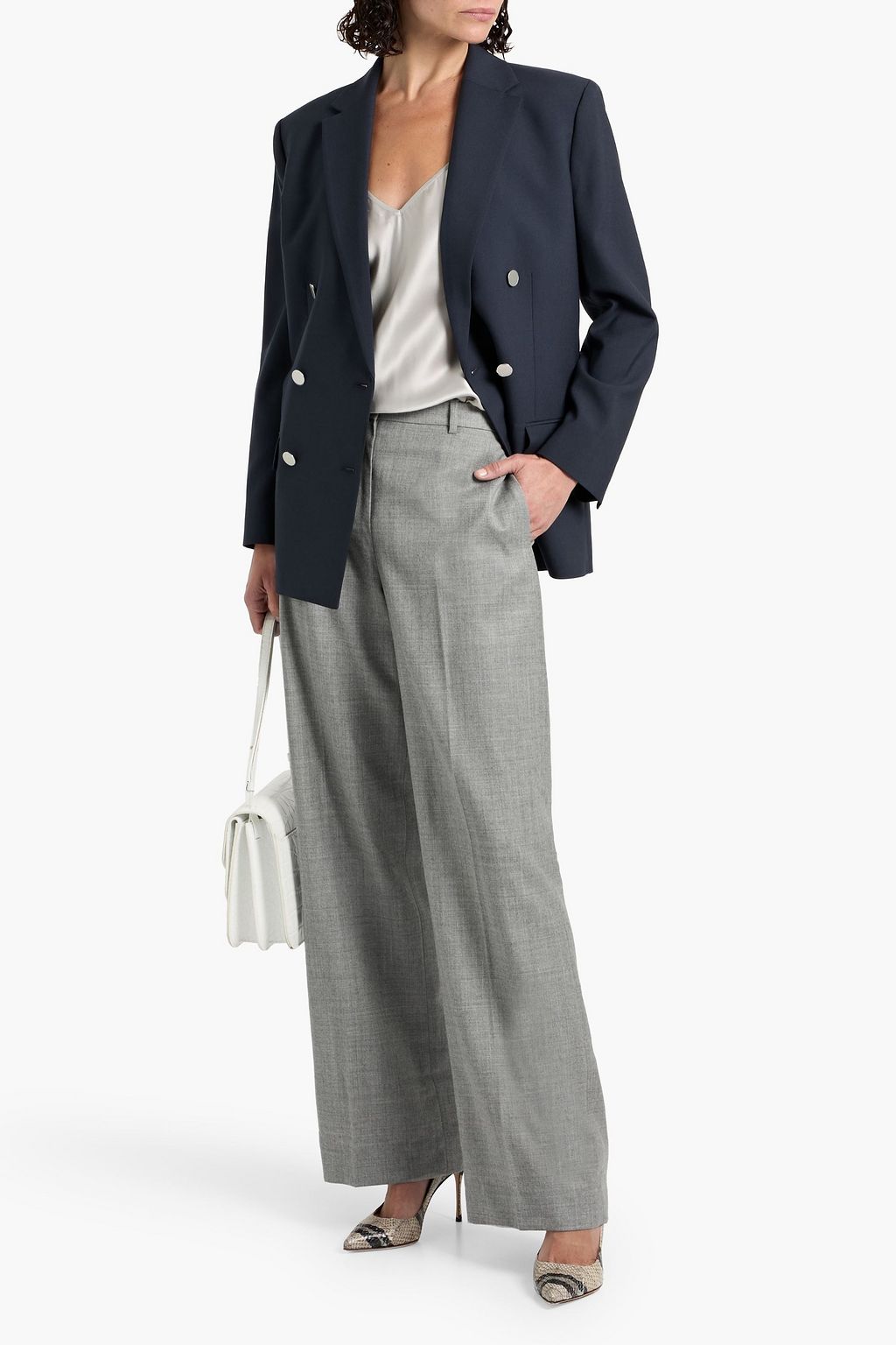 THEORY Wool wide-leg pants