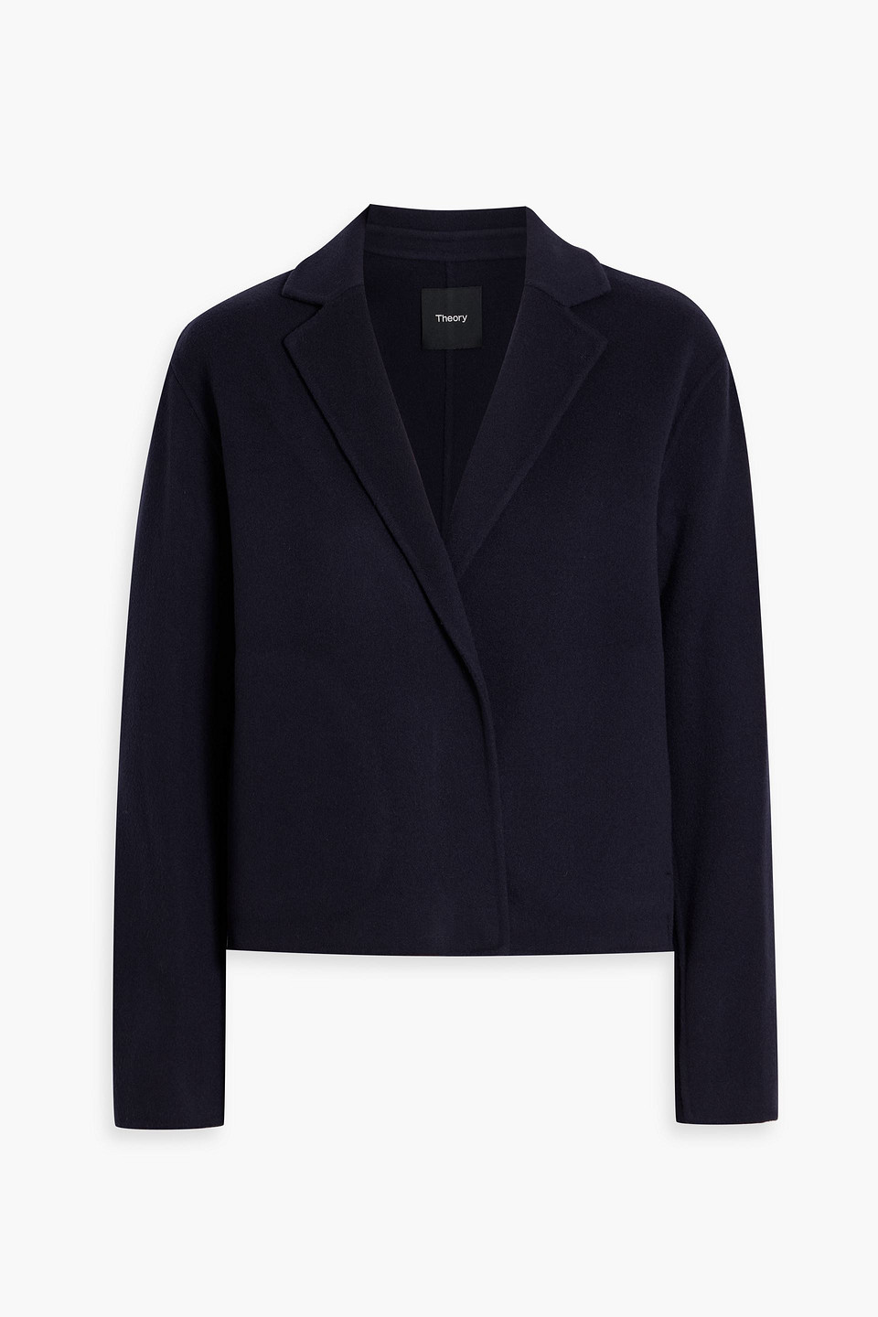 Theory Wool And Cashmere-blend Felt Blazer In Blue
