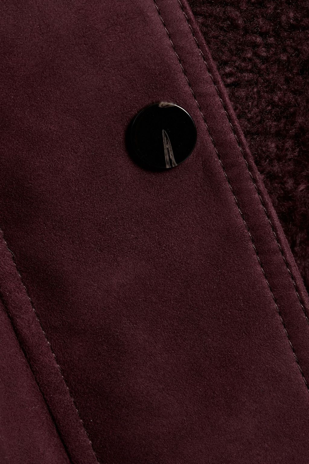 THEORY Cropped suede hooded jacket