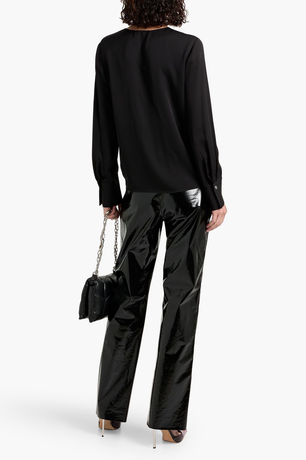 THEORY Silk crepe de chine top
