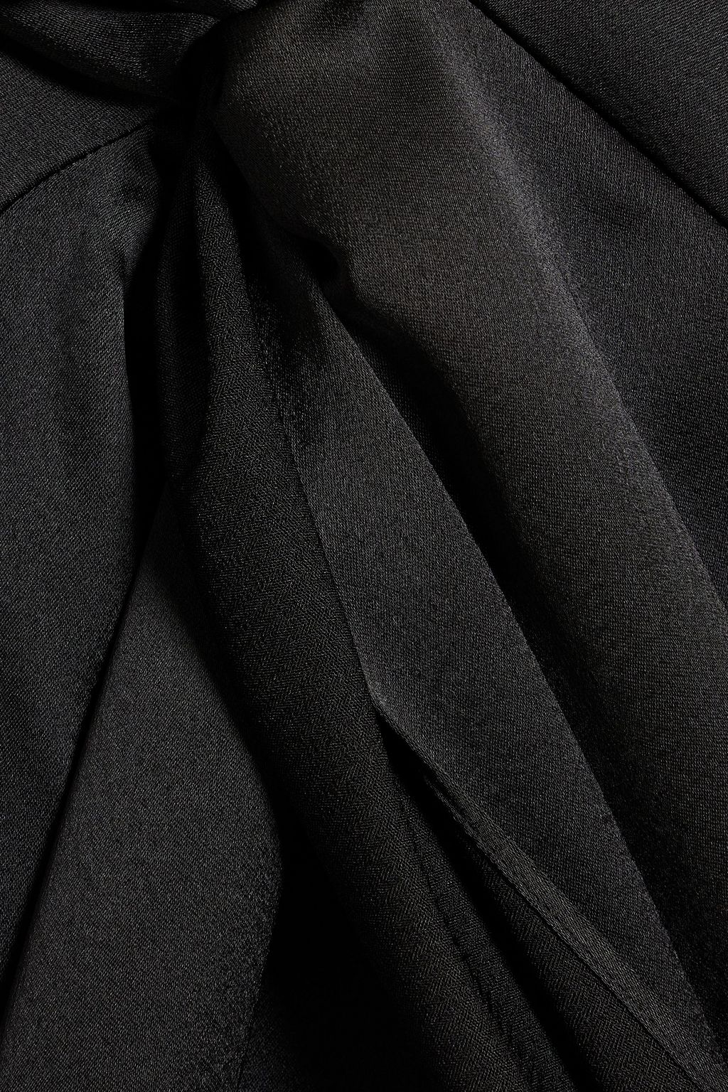 THEORY Twisted satin midi dress