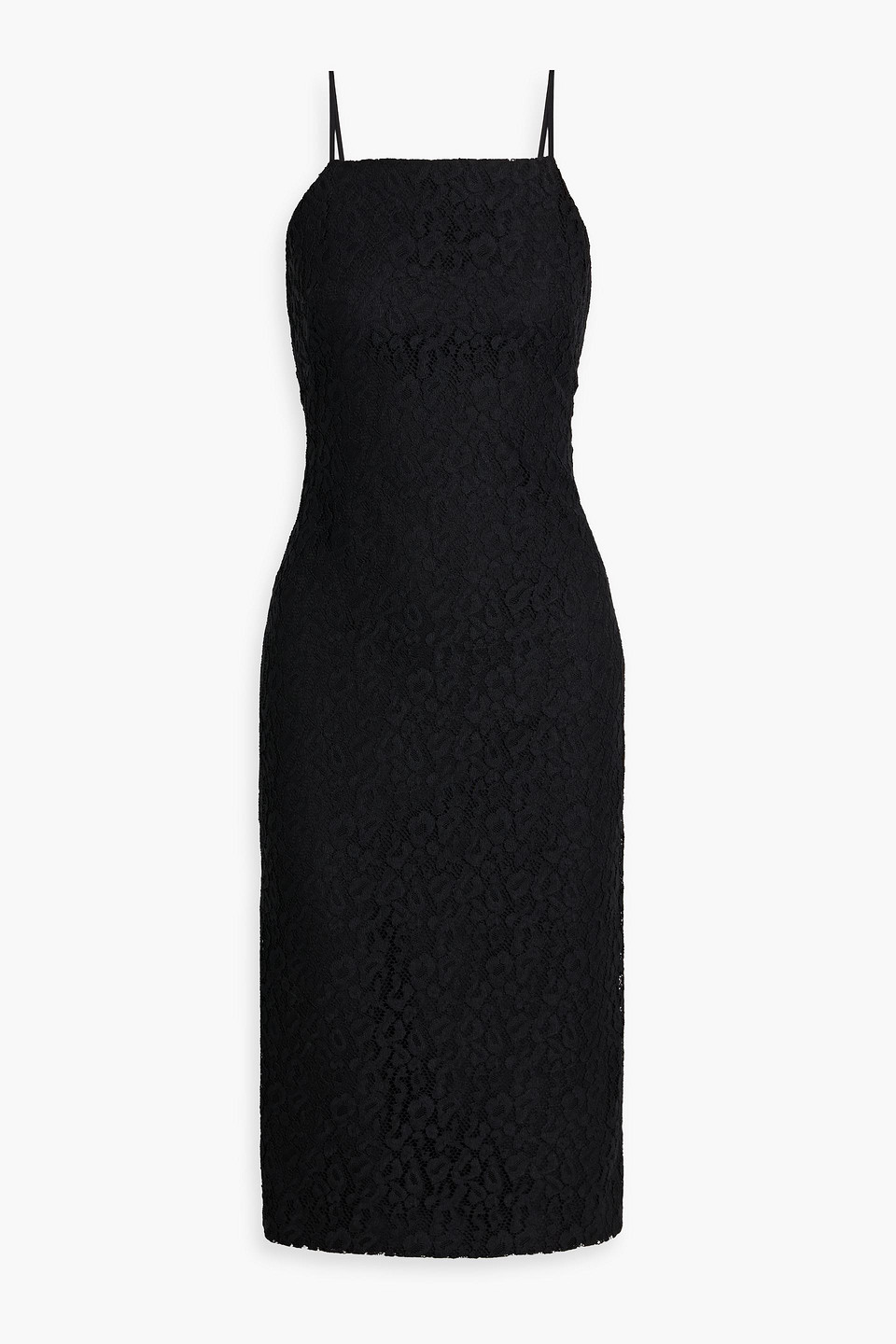 Theory Lace Midi Dress In Black