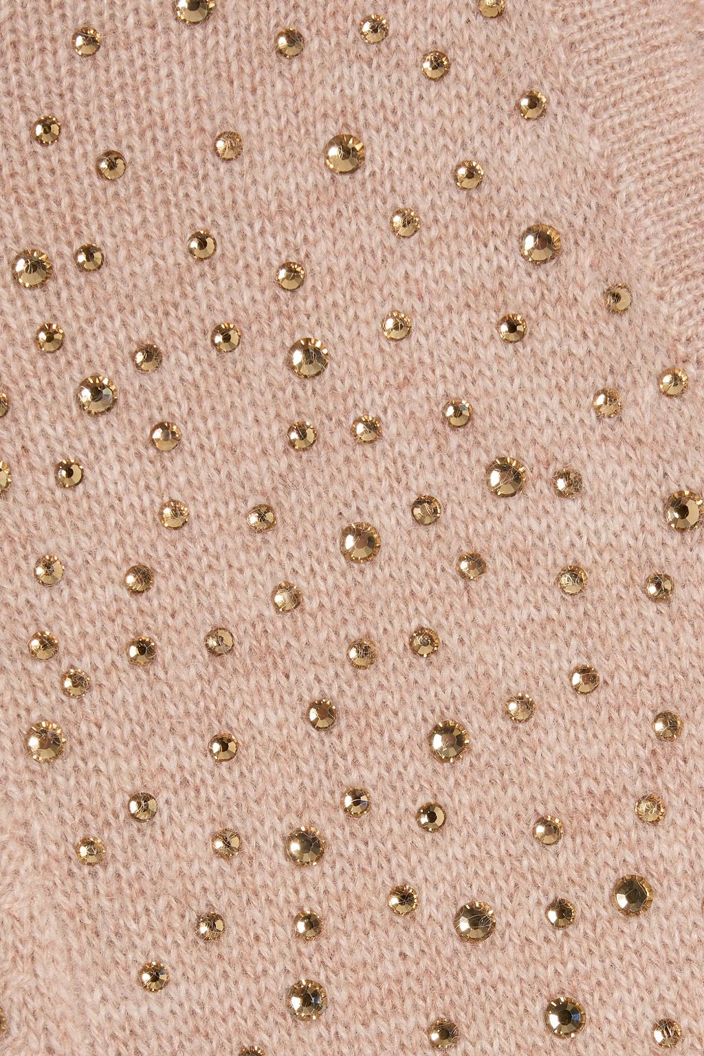 AUTUMN CASHMERE Bead-embellished cashmere midi dress