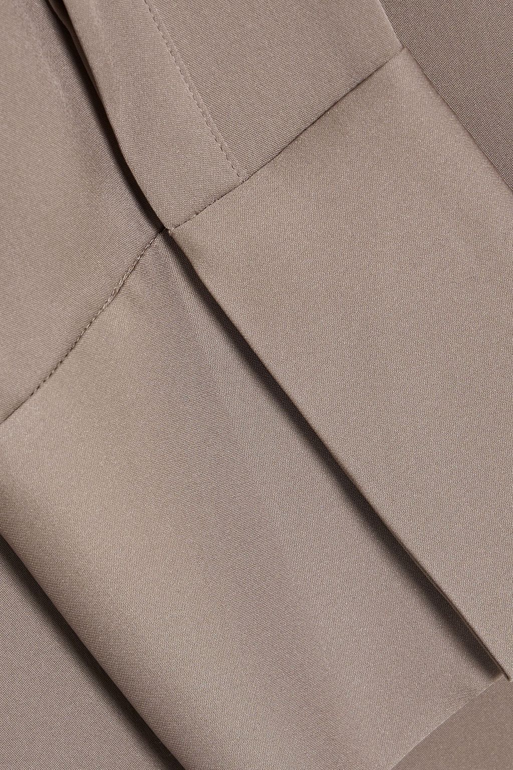 THEORY Pussy-bow silk-crepe blouse