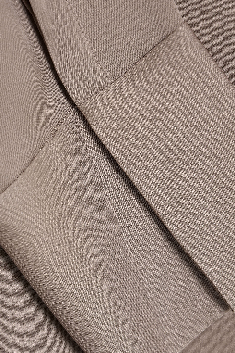 Theory Silk-crepe Blouse In Brown