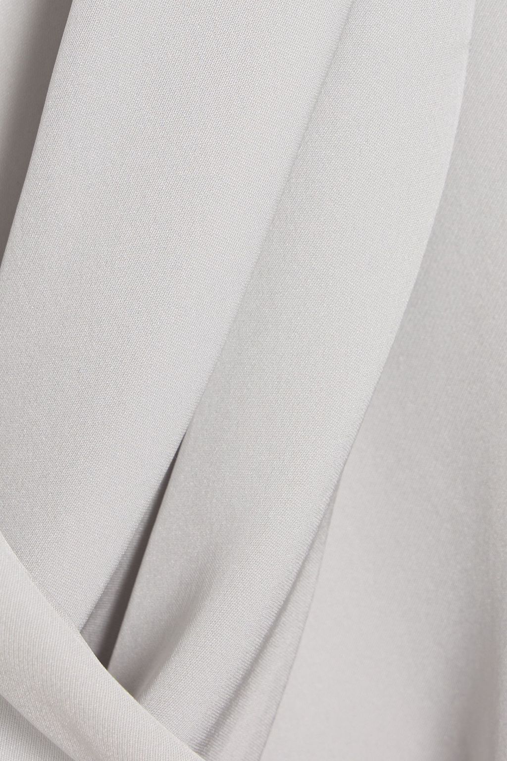 THEORY Wrap-effect silk crepe de chine blouse