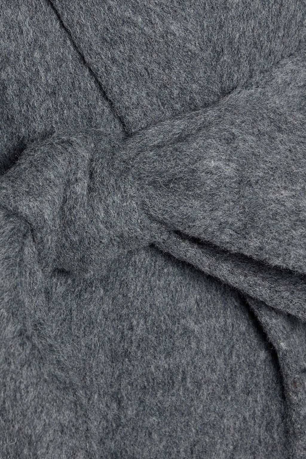 THEORY Belted wool and cashmere-blend felt coat