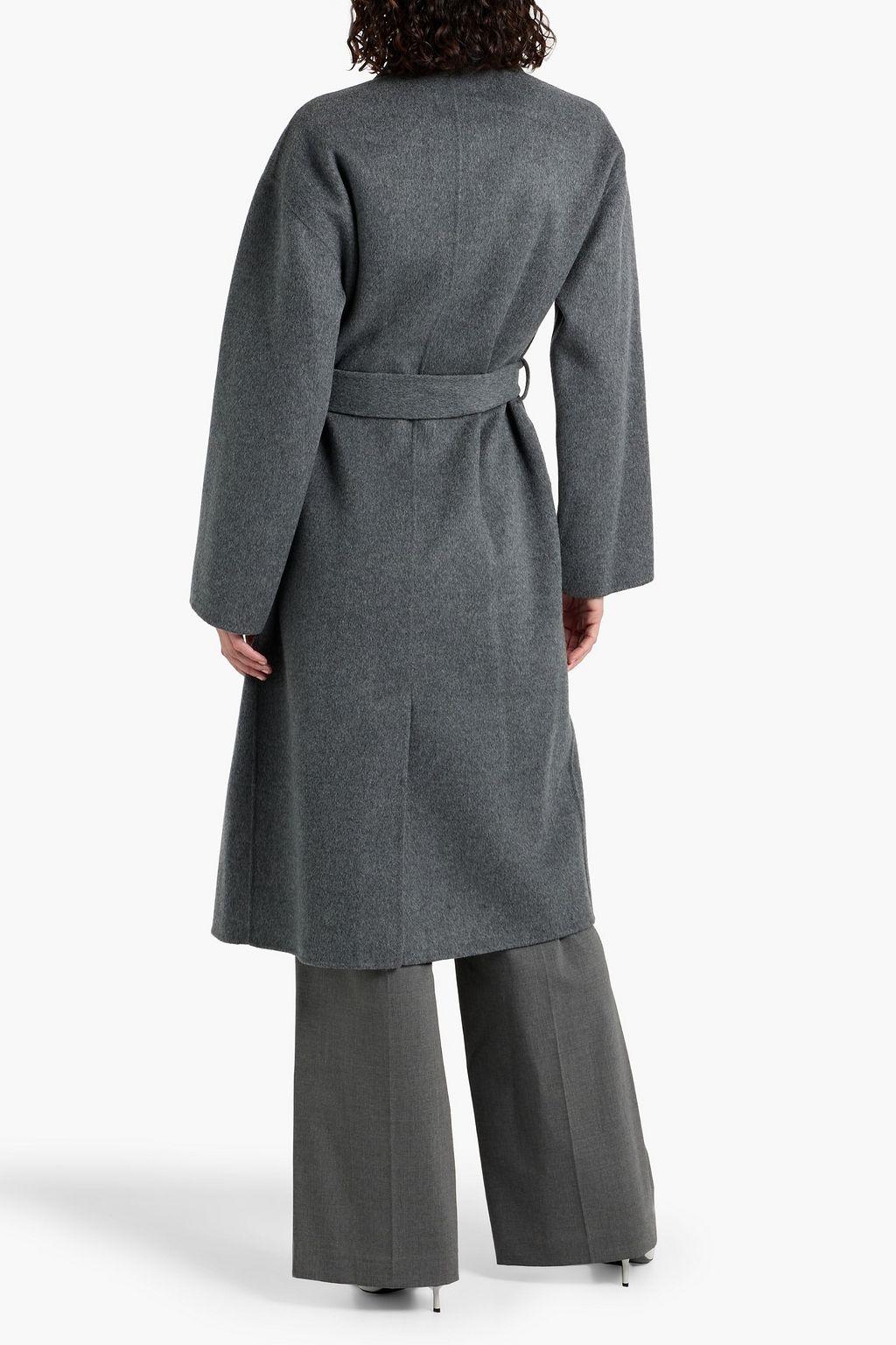 THEORY Belted wool and cashmere-blend felt coat