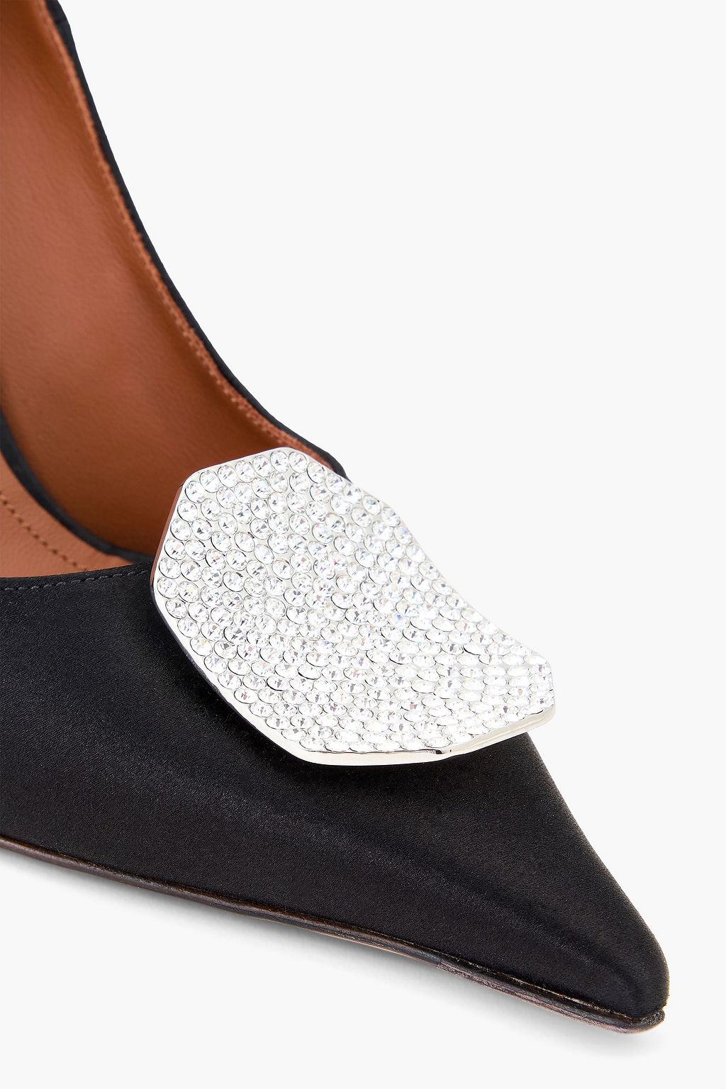 MALONE SOULIERS Vonn 90 embellished satin pumps