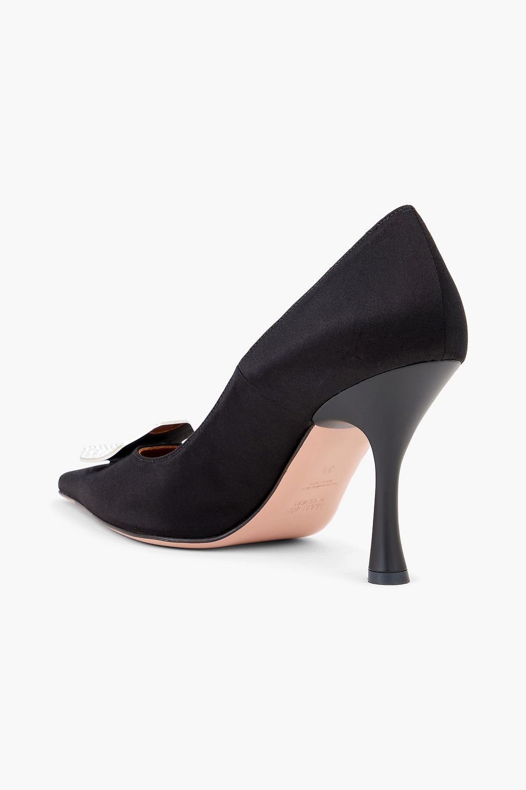 MALONE SOULIERS Vonn 90 embellished satin pumps