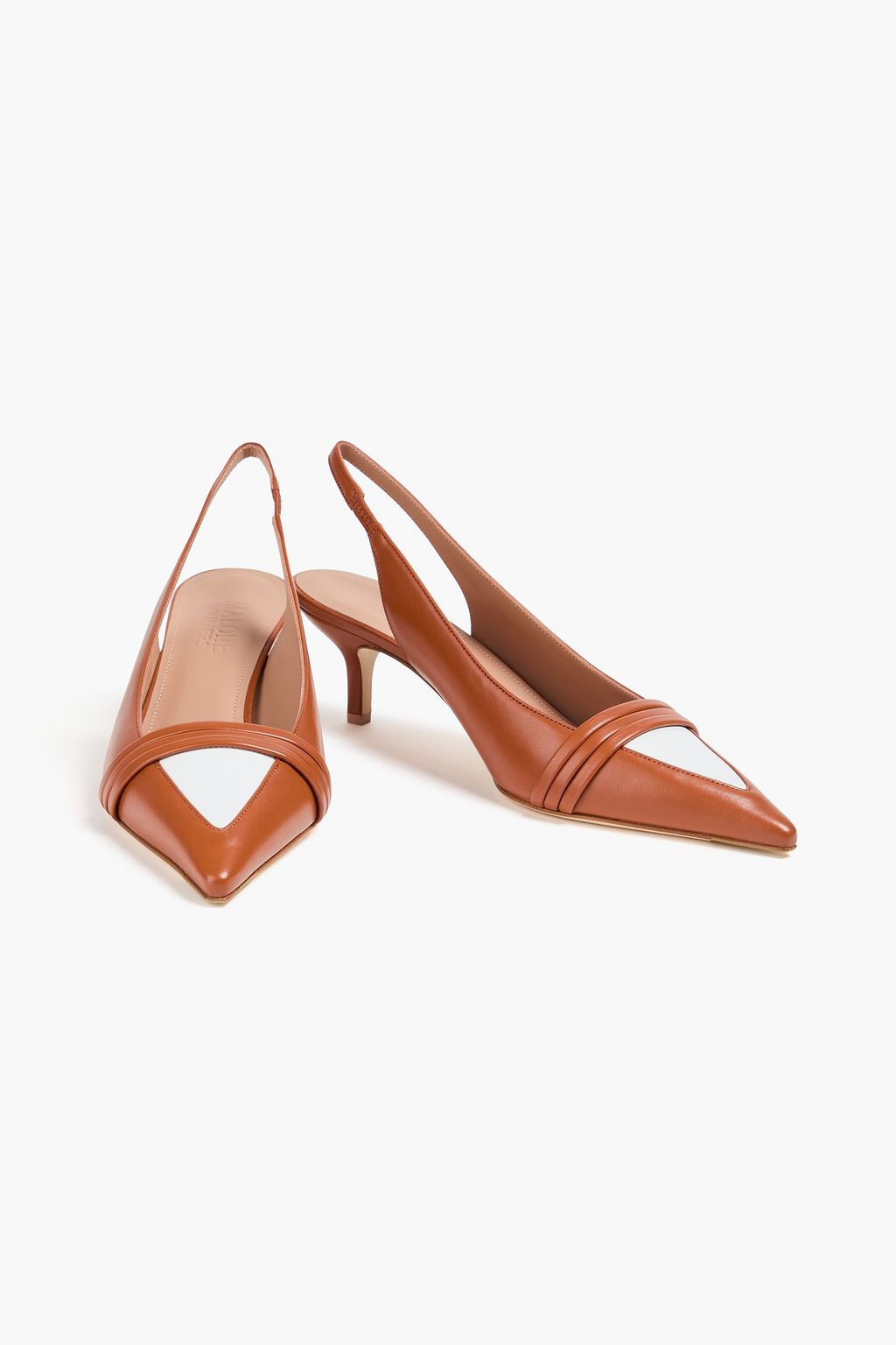 MALONE SOULIERS Tanner 45 leather slingback pumps
