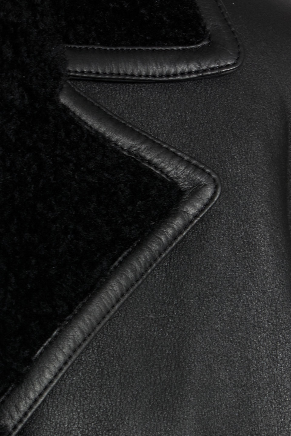Theory Reversible Double-breasted Shearling Jacket In Black
