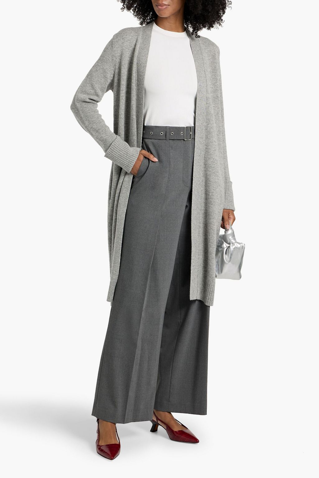 THEORY Wool and cashmere-blend cardigan
