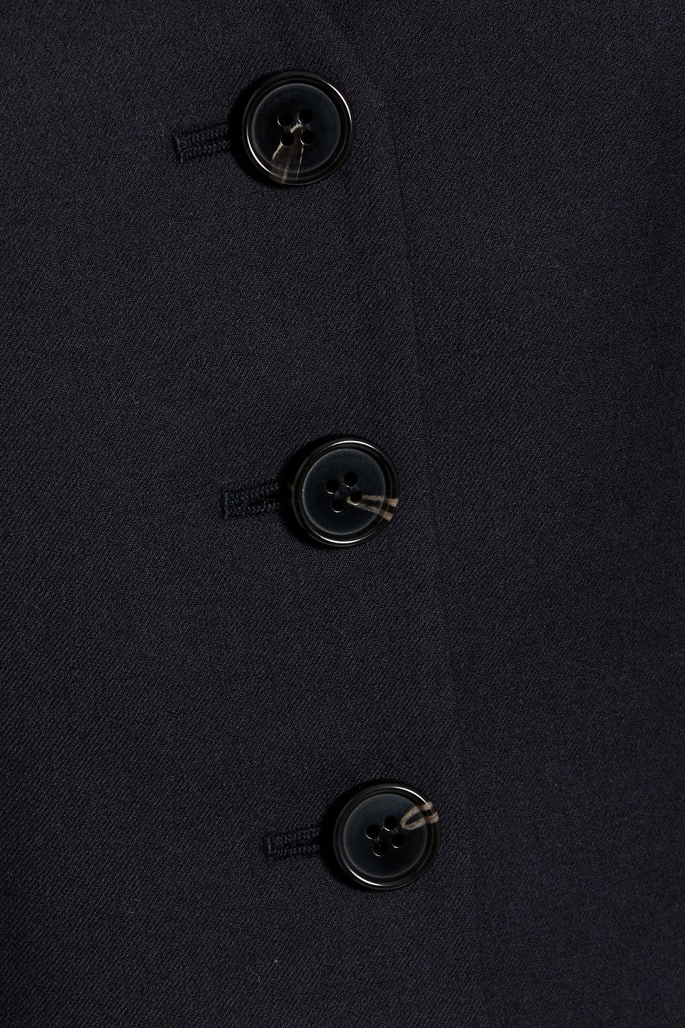 Theory Wool-twill Vest In Blue