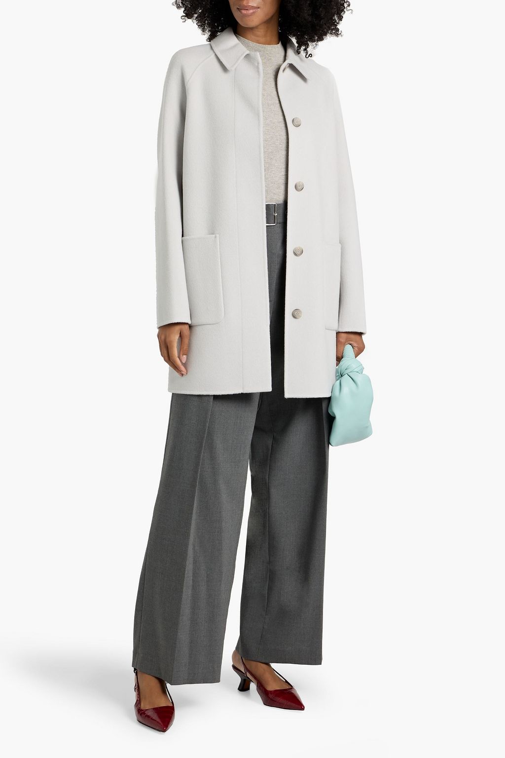 THEORY Wool and cashmere-blend felt coat