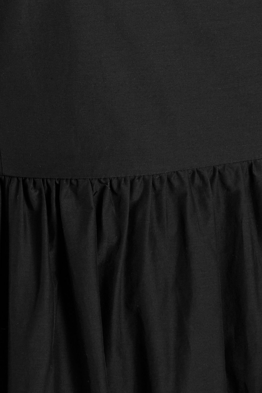 THEORY Tiered cotton-blend midi dress