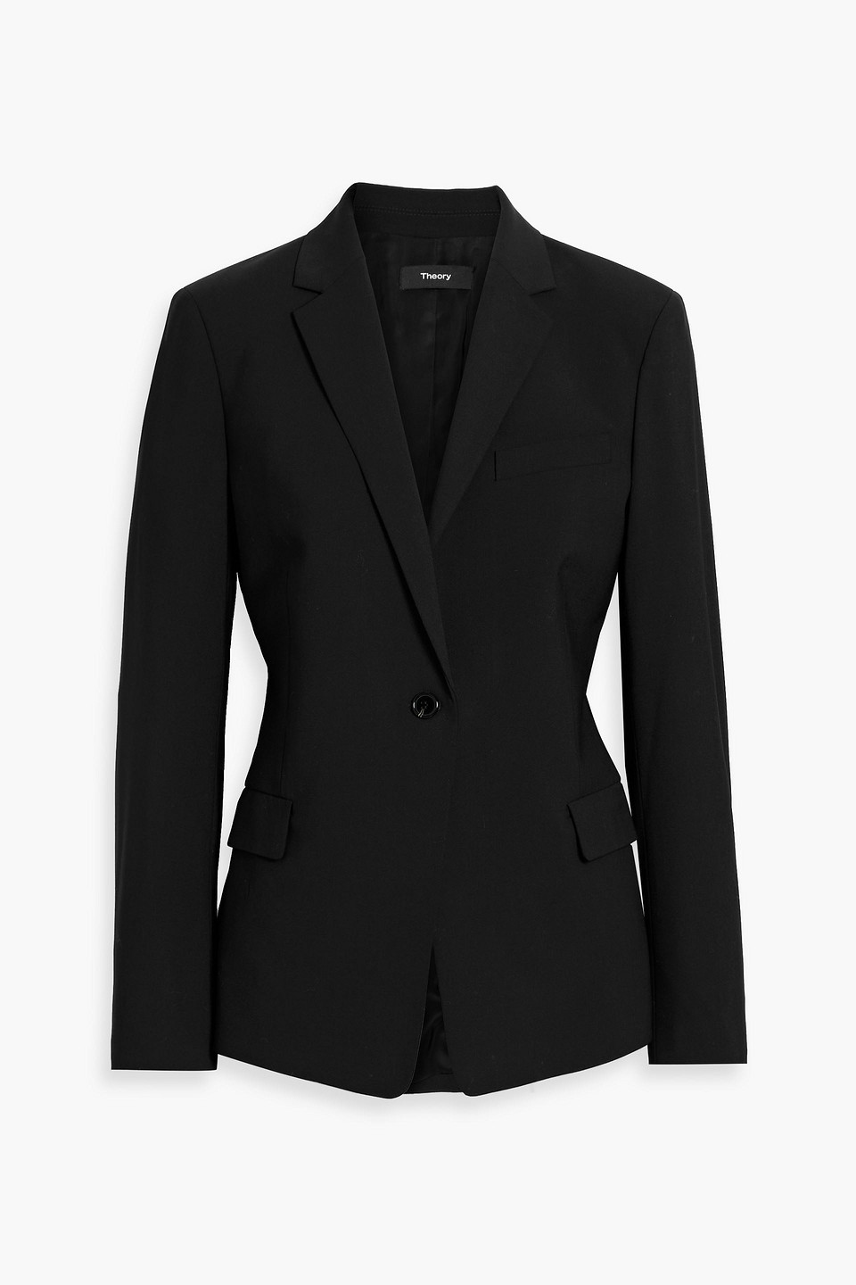 Theory Wool-blend Blazer In Black