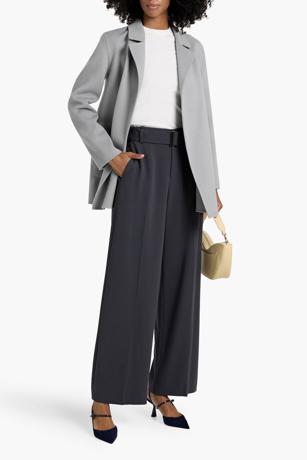 THEORY Wool and cashmere-blend felt blazer