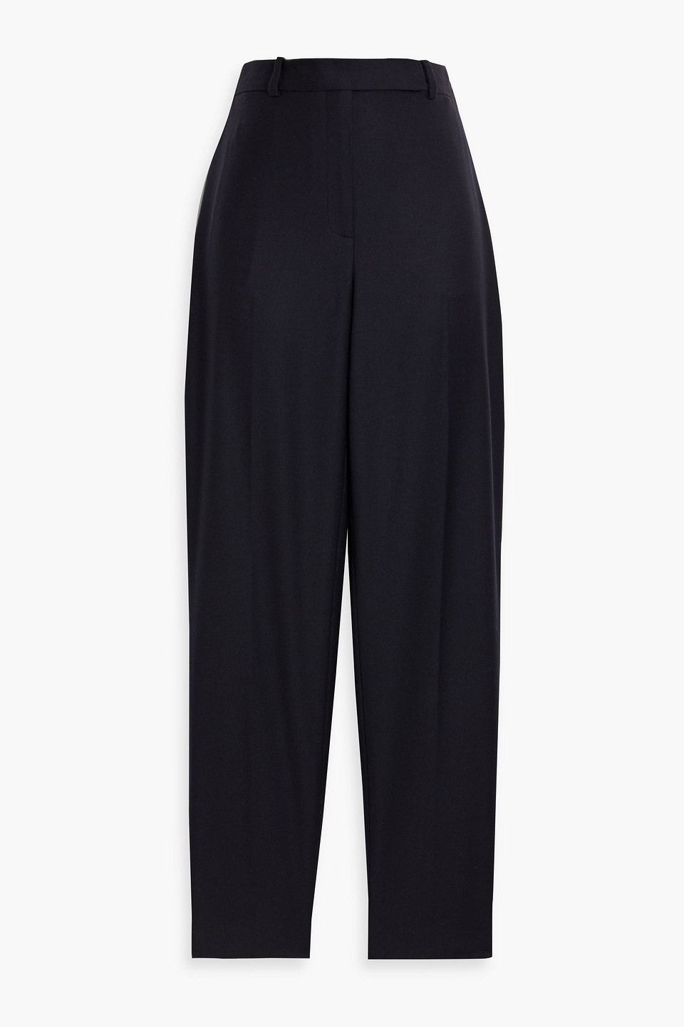 Theory Wool-twill Tapered Pants In Blue