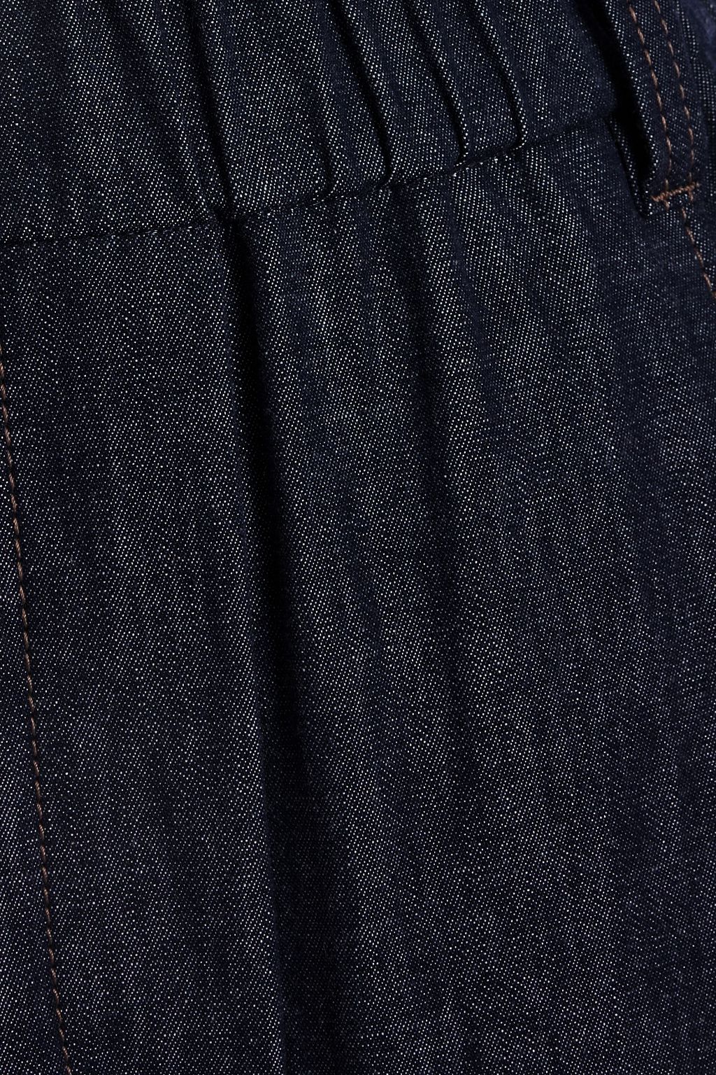 BRUNELLO CUCINELLI Cotton-chambray straight-leg pants