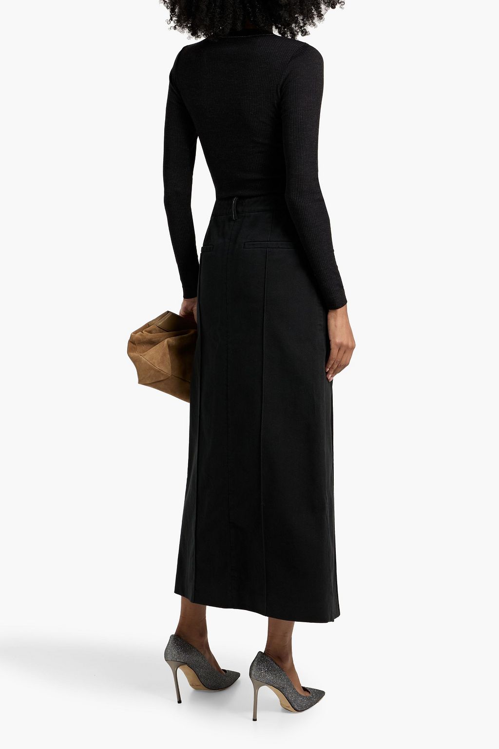 BRUNELLO CUCINELLI Cotton-twill maxi skirt