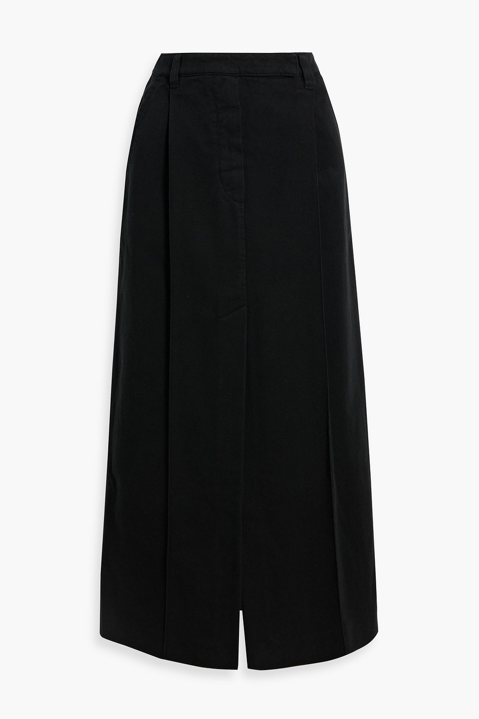 Cotton-twill maxi skirt