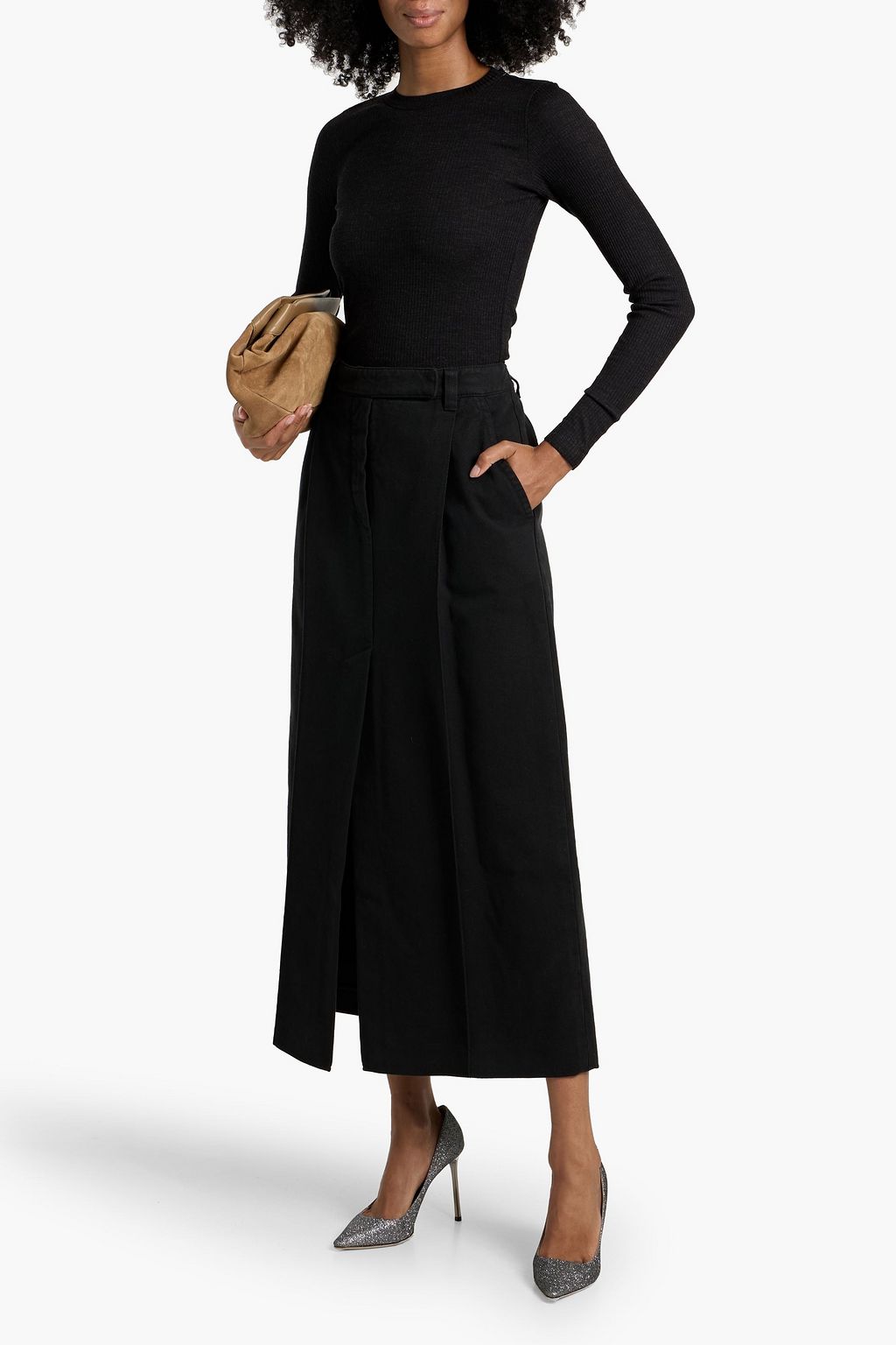 BRUNELLO CUCINELLI Cotton-twill maxi skirt