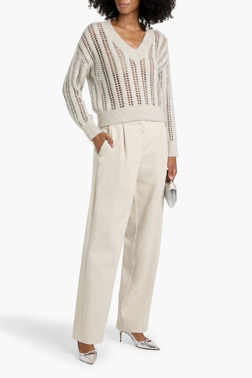 BRUNELLO CUCINELLI High-rise wide-leg jeans