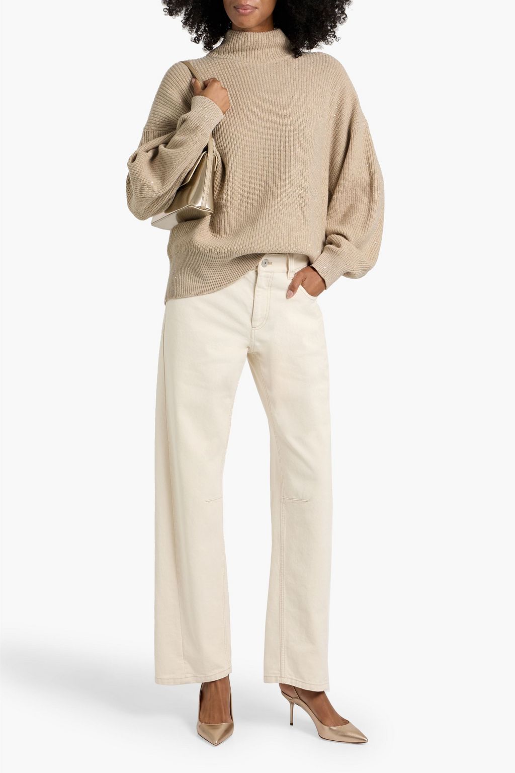 BRUNELLO CUCINELLI High-rise wide-leg jeans
